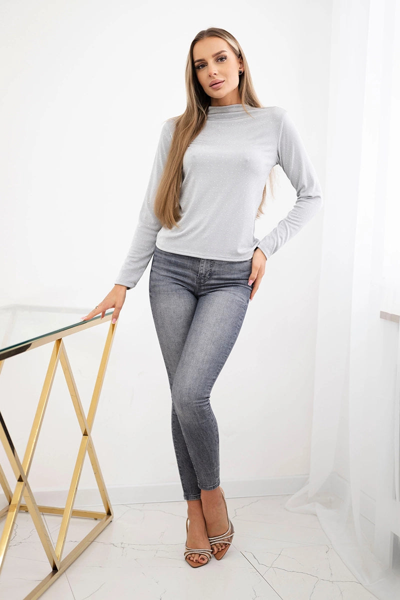 PELĒKS TOPS AR KRISTĀLIŅIEM