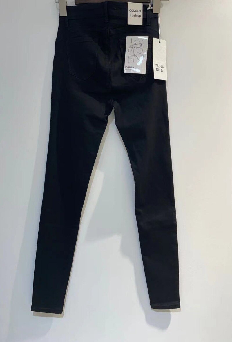 MELNAS GOODIES SKINNY DŽINSA BIKSES AR PUSH-UP