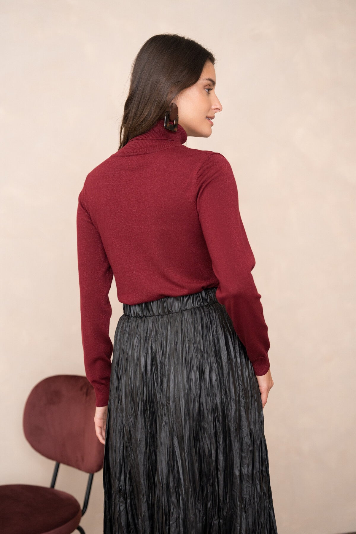 PLĀNS BURGUNDIJA TENCEL AUDUMA DŽEMPERIS