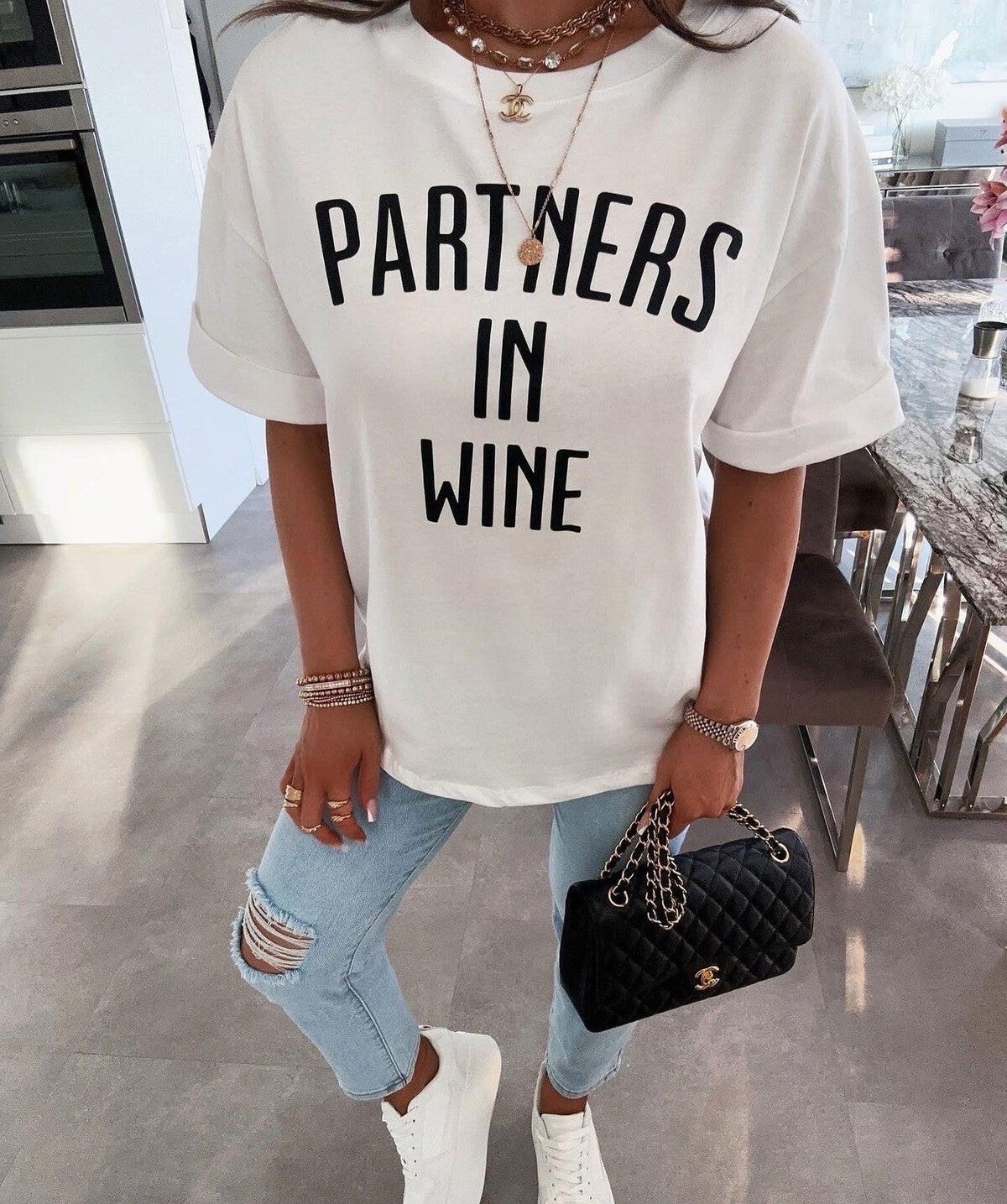 KOKVILNAS T-KREKLS "PARTNERS IN WINE"